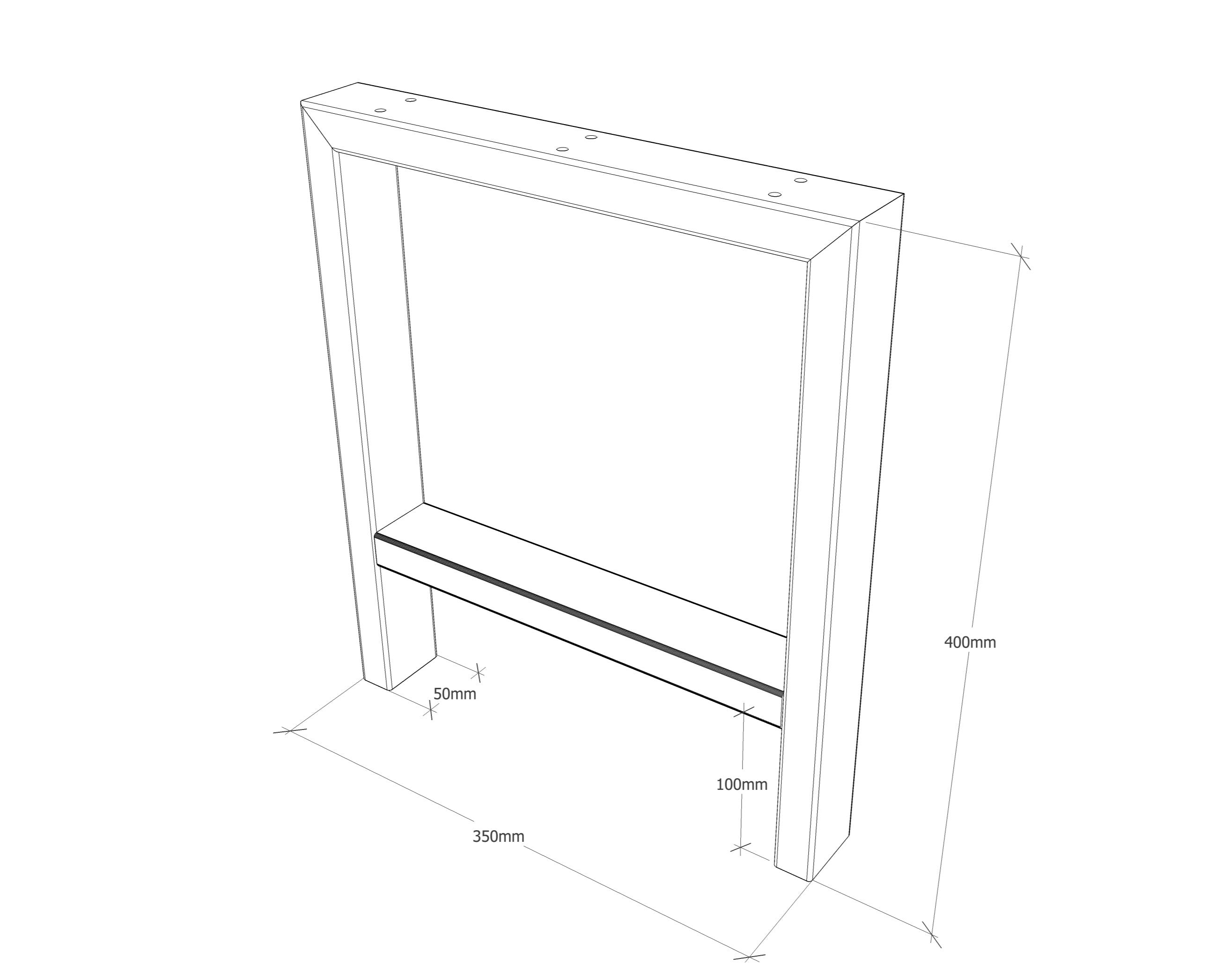 Bold H Bench Leg Set– FEETT