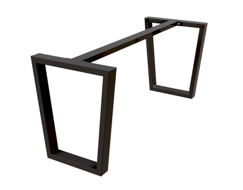 Reverse Trapezium Table Legs With Top Support Bar