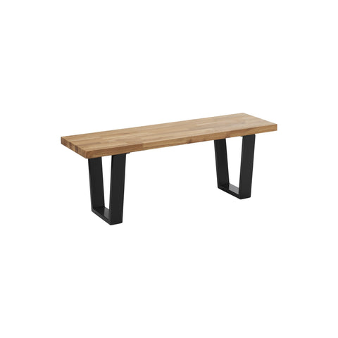 3 Seater Solid Oak Bench